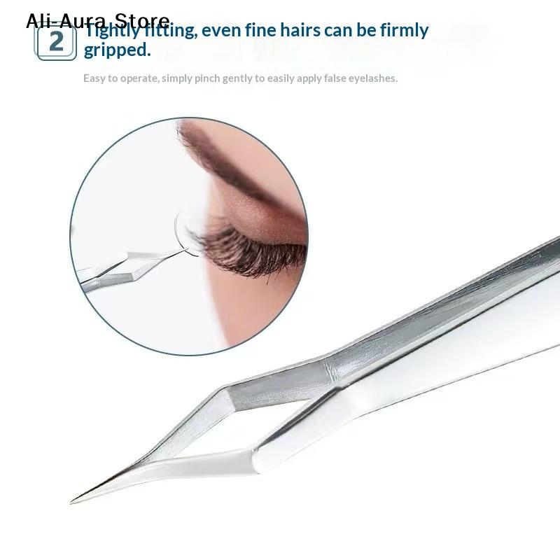 Beauty Makeup Tips - 1Pcs Lash Extension Tweezers Anti Slip