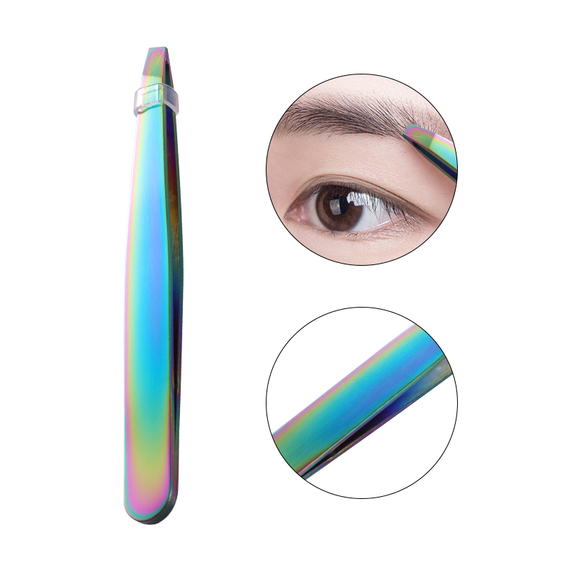 Beauty Makeup Tips - Stainless Steel Plated Color Eyebrow Tweezer