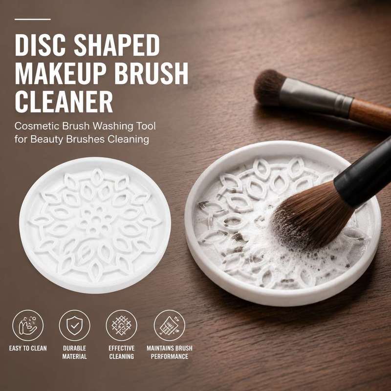 Beauty Of Makeup - Disc Shaped Makeup Brush Cleaner Cosmetic