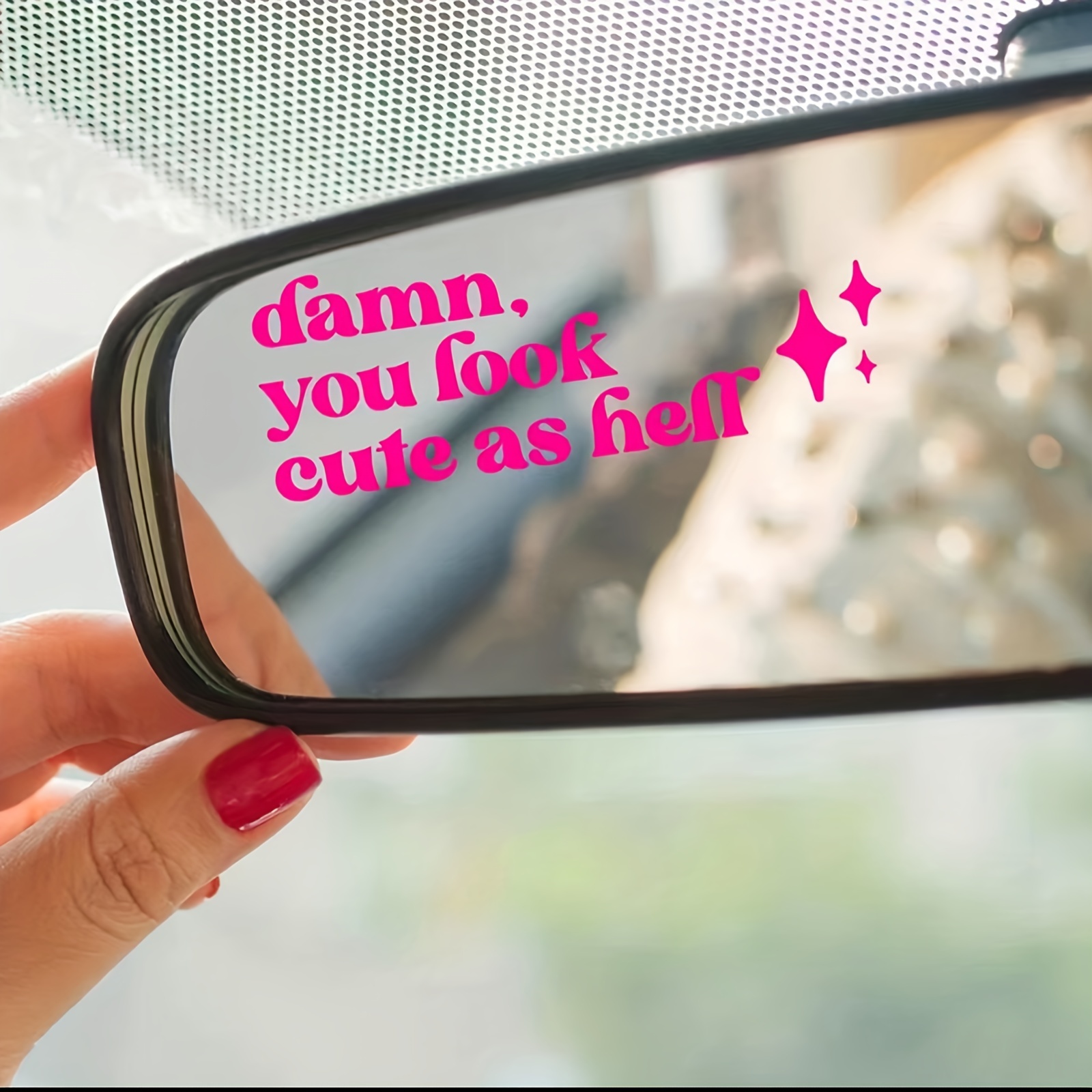Beauty Makeup Definition - Morning makeup mirror rearview mirror English