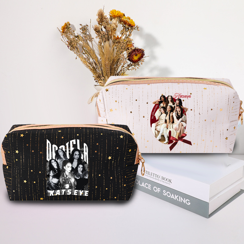Beauty Makeup Bag - Fashion K POP K-KATSEYE Makeup Bag