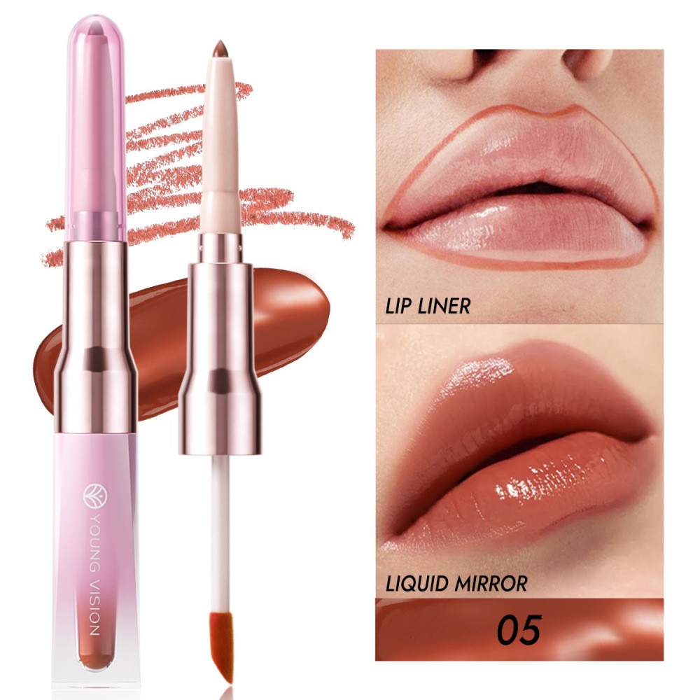 Beauty Makeup Definition - Double Head Lip Pencil With Mirror