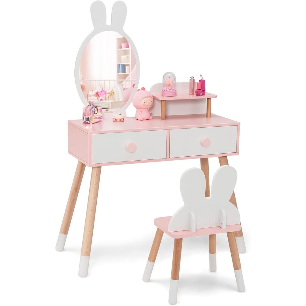 EY Kids Vanity, Rabbit Themed  - Beauty Makeup Kids 评论和价格