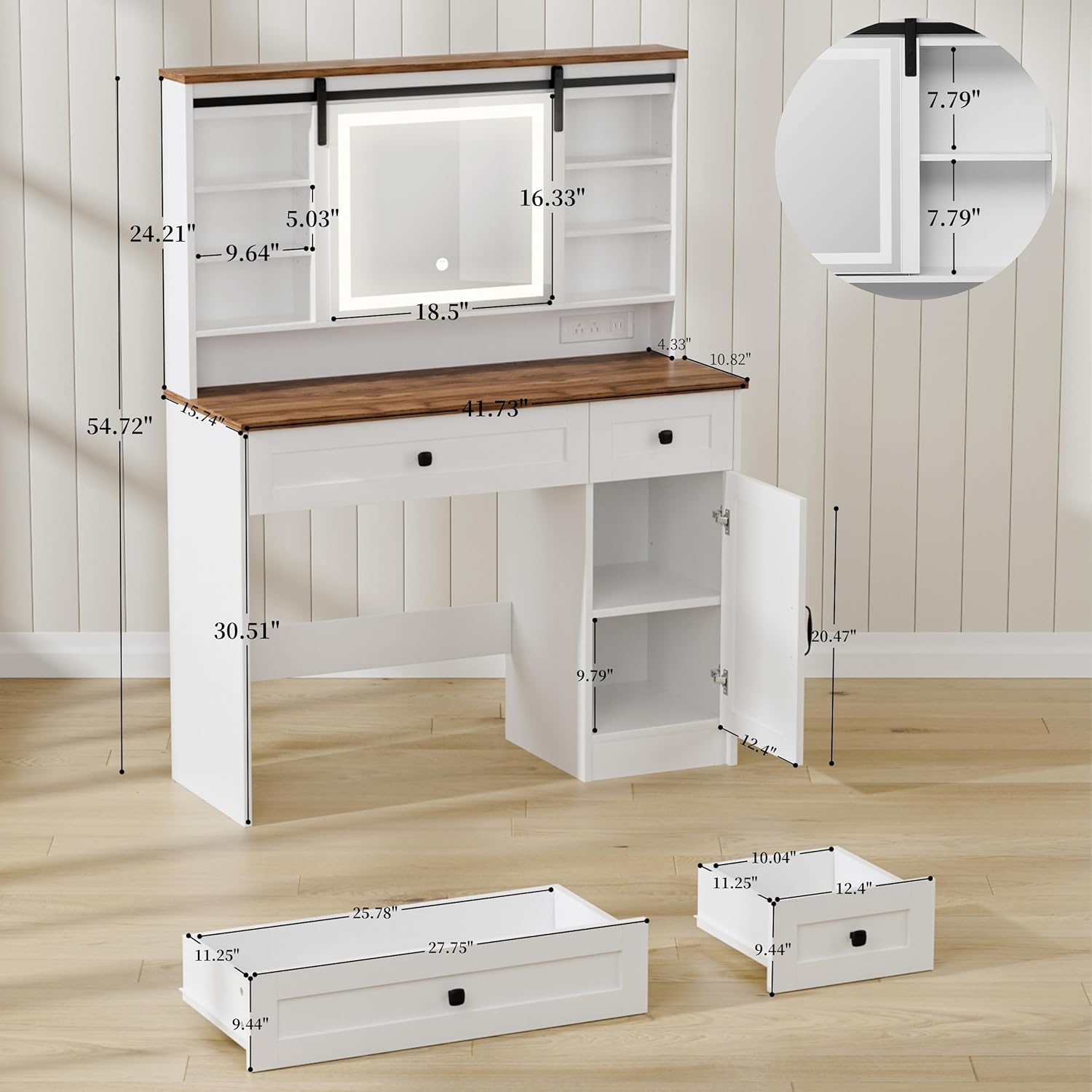 i*-Modern Beauty LED Vanity De - X Beauty Makeup 评论和价格