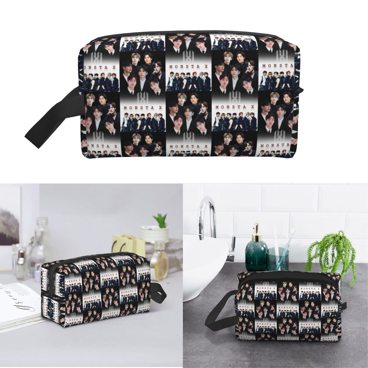 Monsta X Kpop Makeup Bag Cosme - X Beauty Makeup 评论和价格