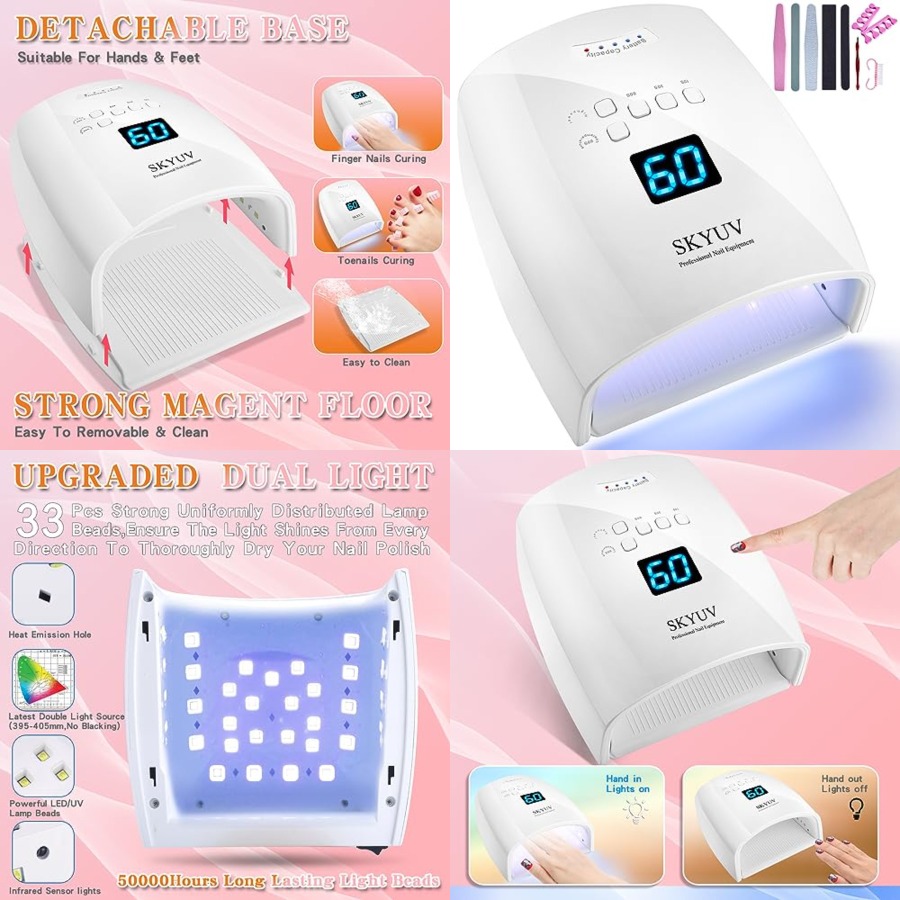 Rechargeable Faster Drying UV  - Uv Nail Lamp 评论和价格