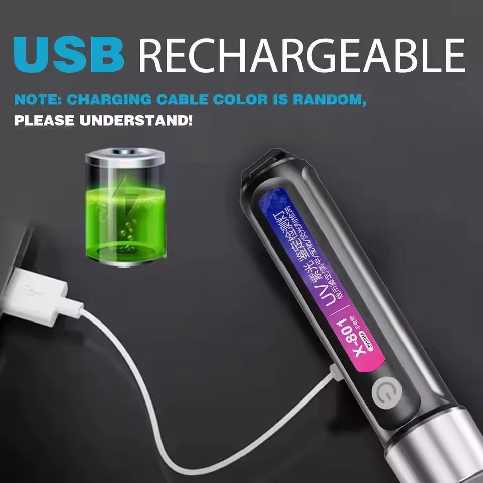 Mini UV LED Blacklight Flashli - Uv Nail Lamp 评论和价格