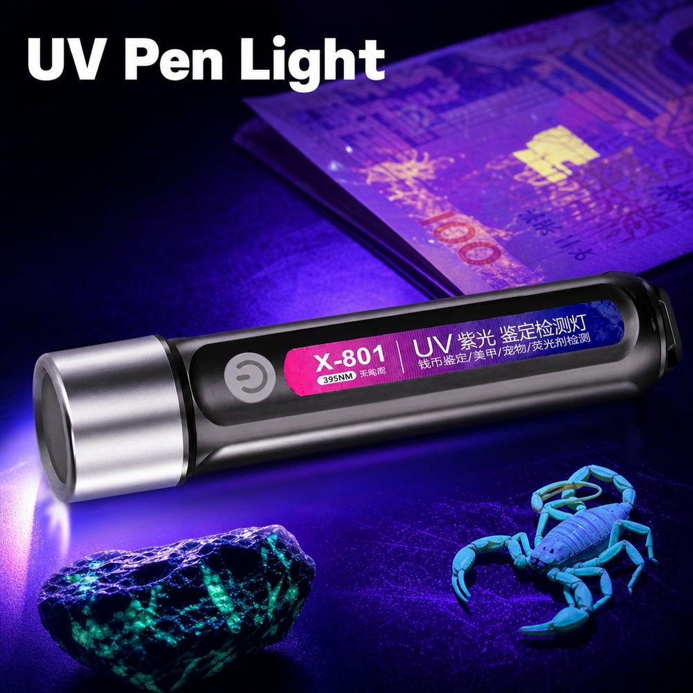 Mini UV LED Blacklight Flashli - Uv Nail Lamp 评论和价格
