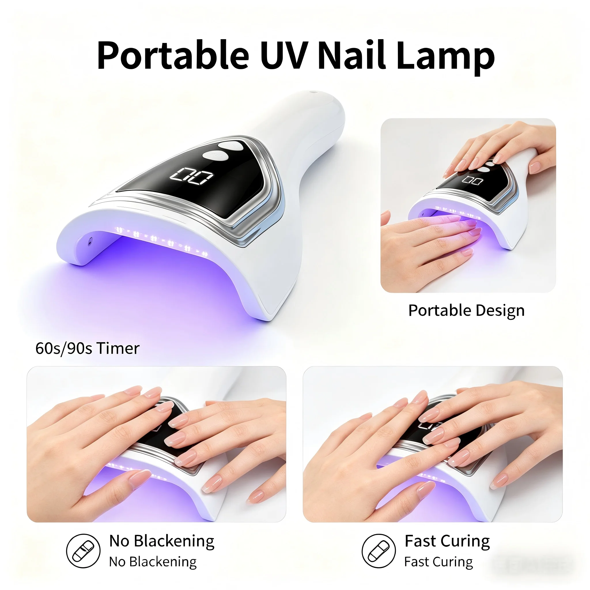 Portable UV Nail Lamp,Recharge - Uv Nail Lamp 评论和价格