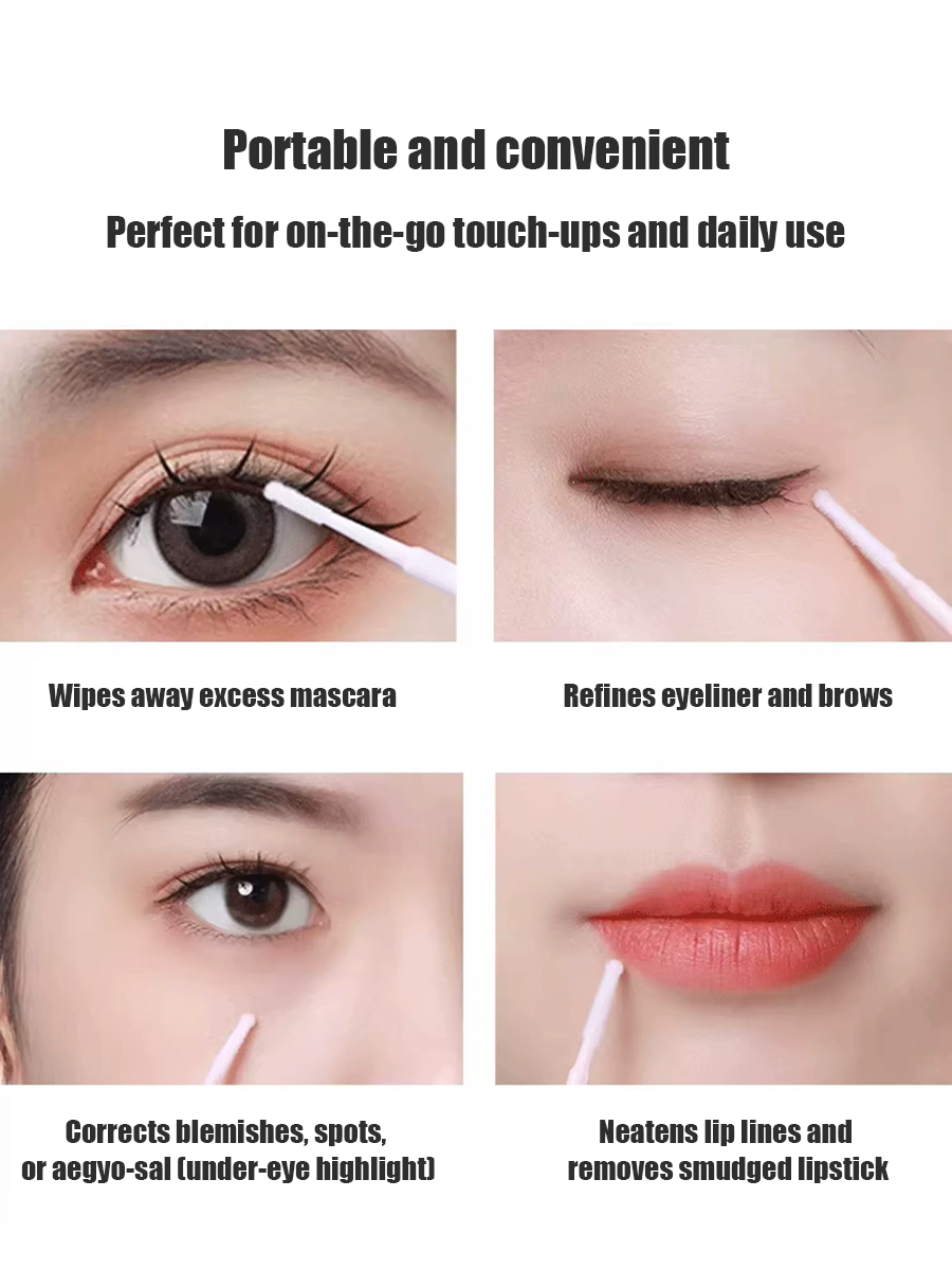 Disposable Long Cotton Swabs E - Beauty Makeup Tips 评论和价格