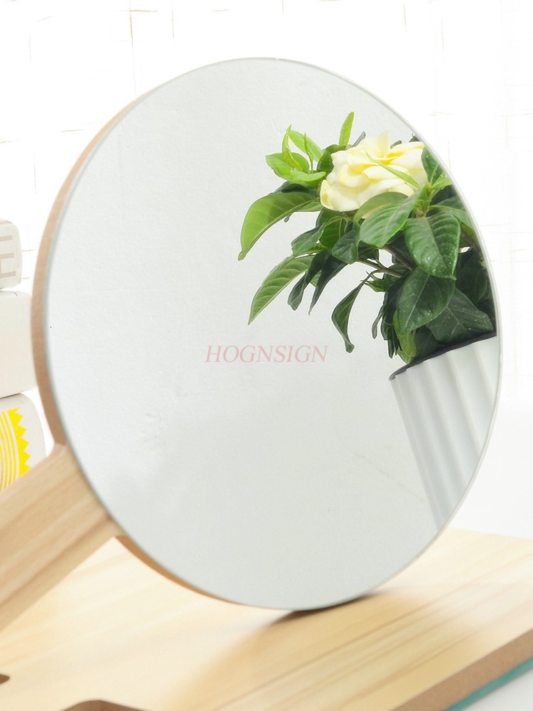 Wooden handle mirror, high-def - Beauty Makeup Definition 评论和价格