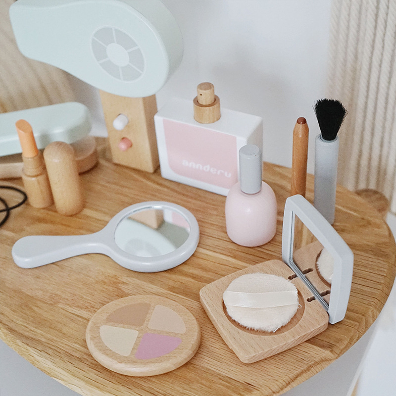 New Children Wooden Simulation - Beauty Makeup Kids 评论和价格
