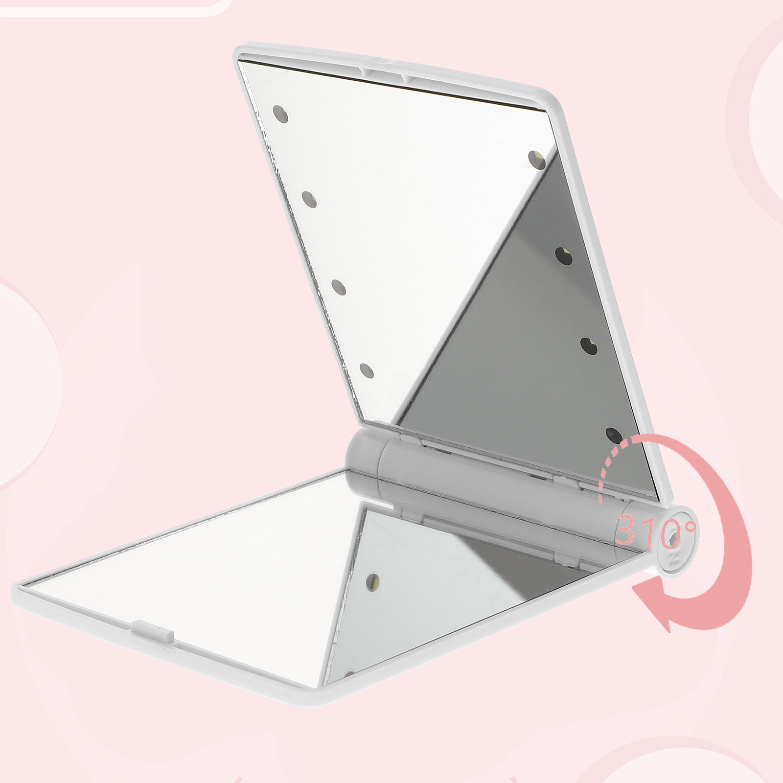 Foldable LED Makeup Mirror Rec - Beauty Makeup Definition 评论和价格
