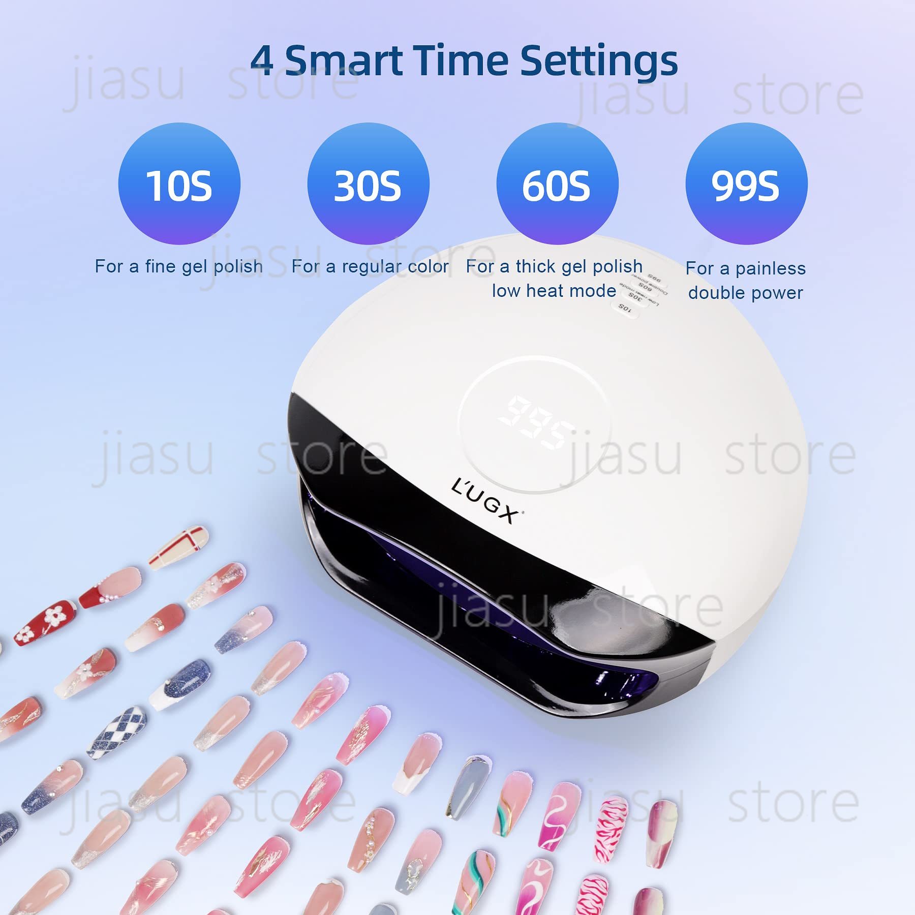 LUGX Hot Sale 56W Manicure Nai - Uv Nail Lamp 评论和价格