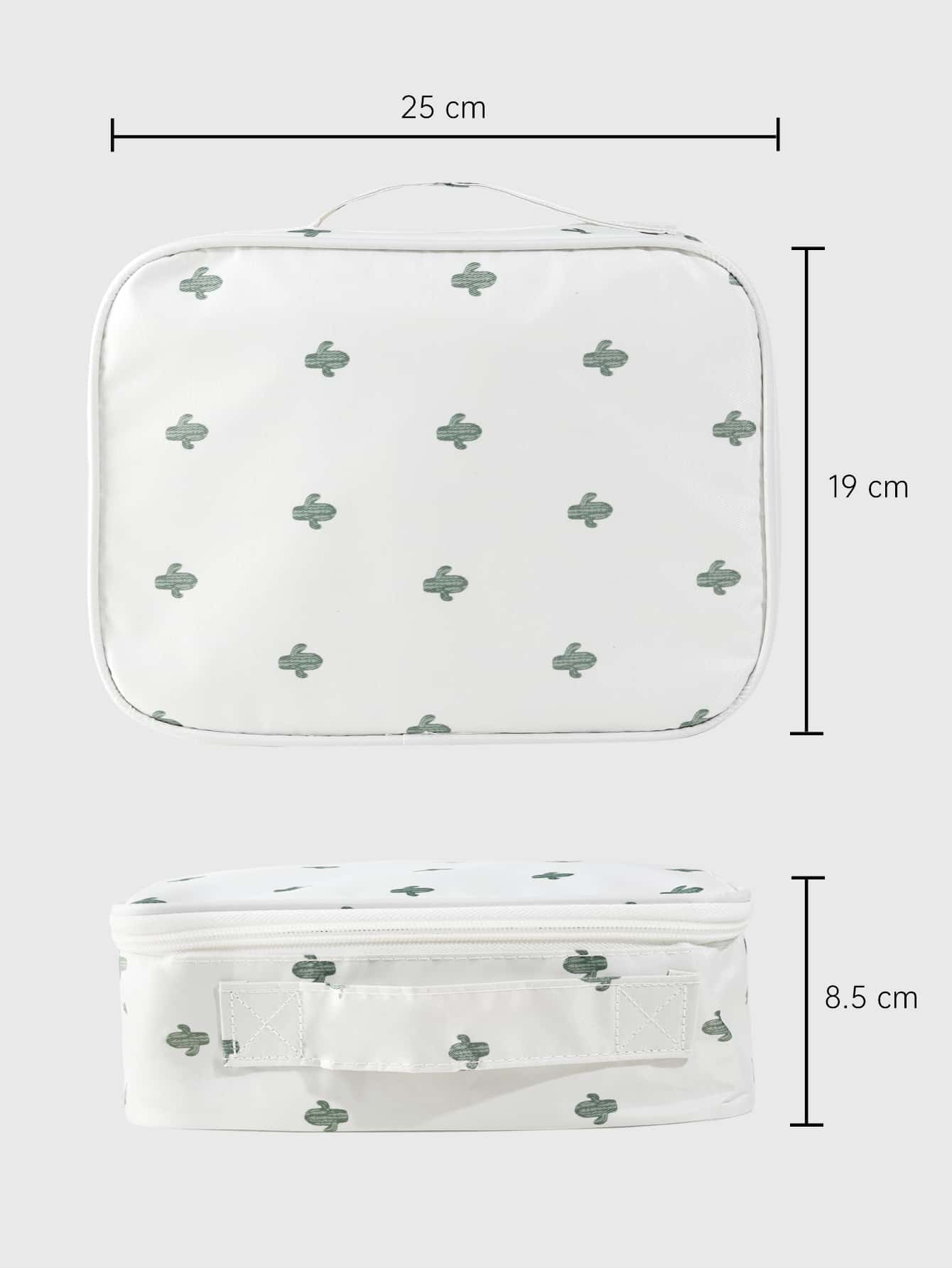 1 Pcs Cactus Print Waterproof  - Beauty Makeup Bag 评论和价格