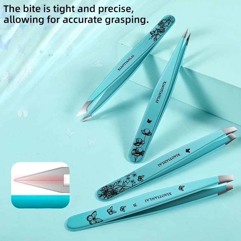 4Pcs Tiffany Blue Butterfly Fl - Beauty Makeup Bag 评论和价格