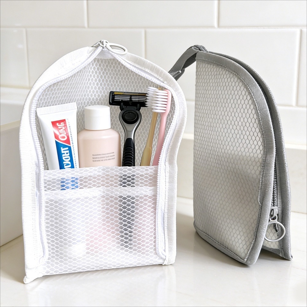 Mesh Toiletry Bag Breathable Q - Beauty Makeup Bag 评论和价格