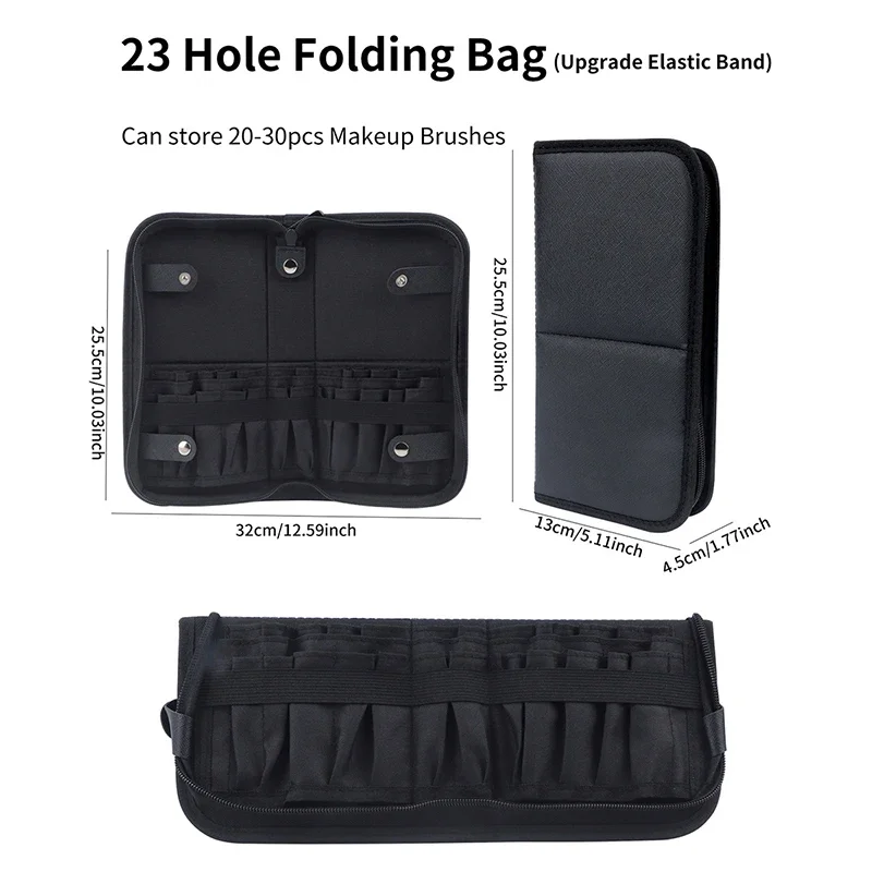 29/23 Holes Foldable Makeup Br - Beauty Makeup Bag 评论和价格