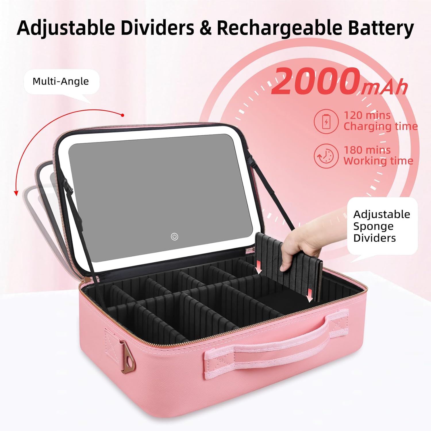 Large Capacity Makeup Bag 15'' - Beauty Makeup Bag 评论和价格